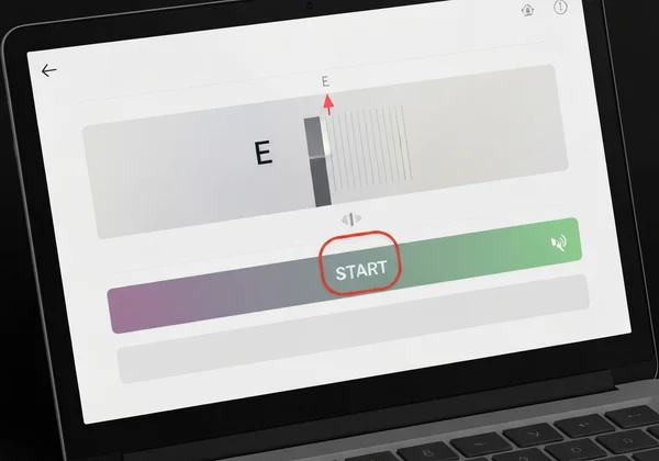 User interface of an online bass tuner
